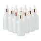 10 Pack Glass Dropper Bottles Rose Gold Caps for Essential Oils 15ml 30ml 50ml