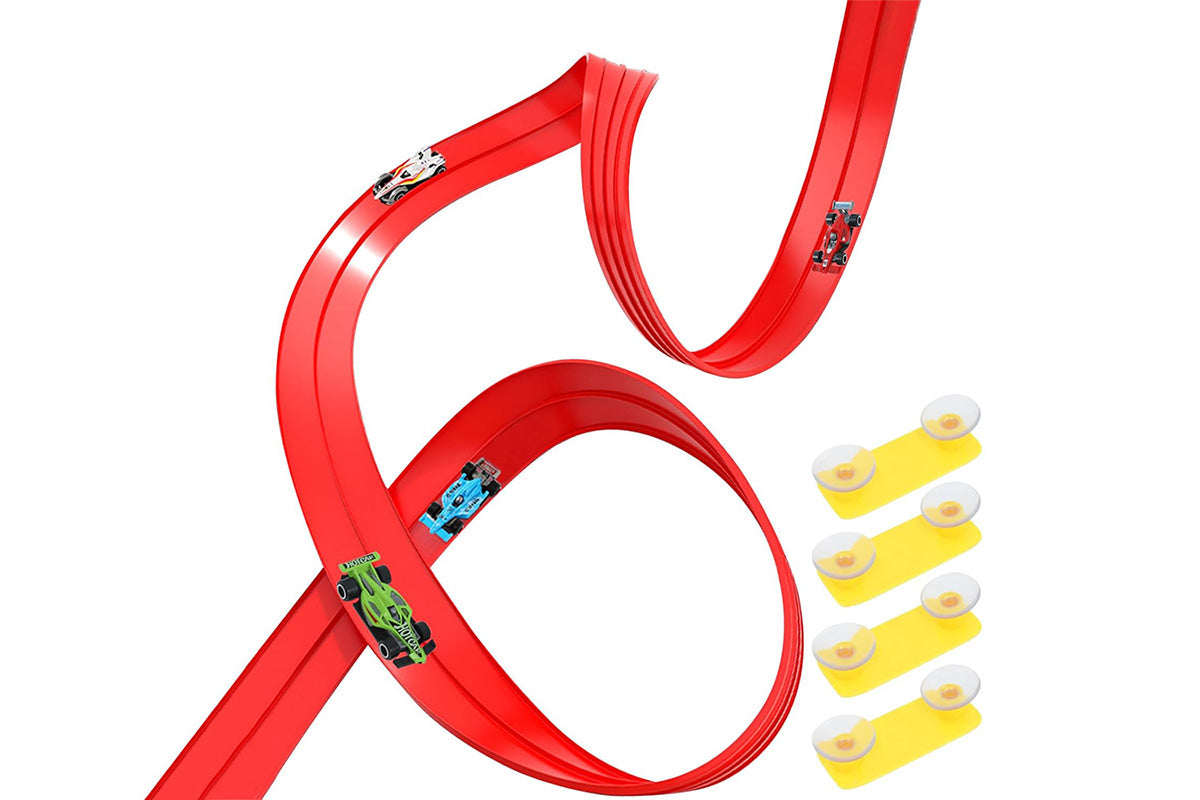 Five Meter Dual Lane Gravity Racing Track Set