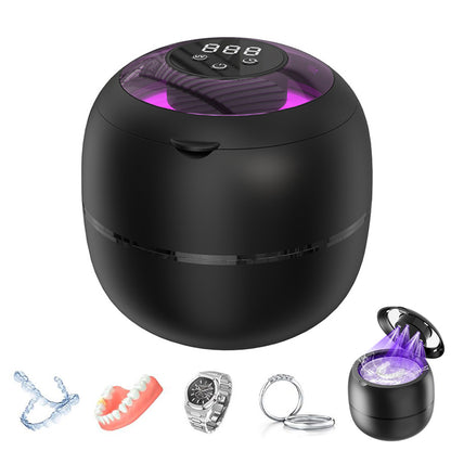 45kHz 210ml Ultrasonic Retainer Cleaner Machine Dentures Cleaner for Night Guards Braces Aligners