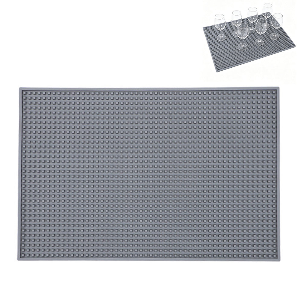 Bar Mat Non Slip Drying Mat for Countertops 45x30cm PVC Bar Service Mat for Home Bar