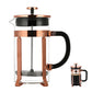 French Press Coffee Maker Borosilicate Glass Stainless Steel Brewer Cold Brew Cafetera