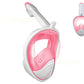Full Face Snorkel Mask – 180 Degree Panoramic View Anti-Fog & Leak Proof-Pink