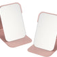 2-Pack Medium Foldable PU Leather Makeup Mirror Portable Travel Vanity Mirror