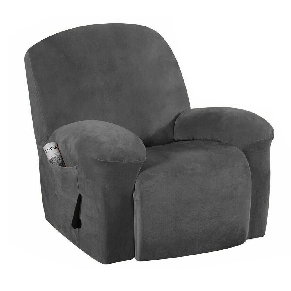 Recliner Chair Cover Recliner Stretch Sofa Slipcover Separate 4 Pieces Recliner Couch Covers