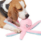 Interactive Plush Squeaky Dog Toy with Crinkle Tentacles for Medium & Large Dogs