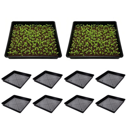 10 Pack Seedling Tray Fine Holes Plant Propagation Seedling Hydroponic Square
