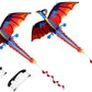 2X Outdoor Colorful 3D Dragon Flying Kite with 100m Tail Line 1.4m