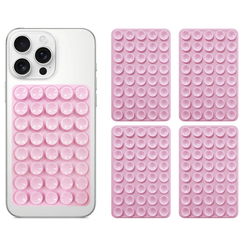 5 Pack Double Sided Silicone Phone Suction Pad 80 Stickers Grip for Car Desk Holder