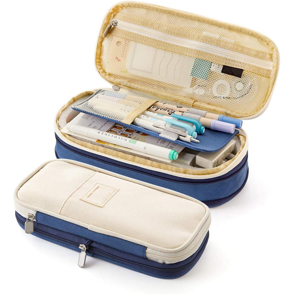 Large Capacity Expandable Zipper Pencil Case