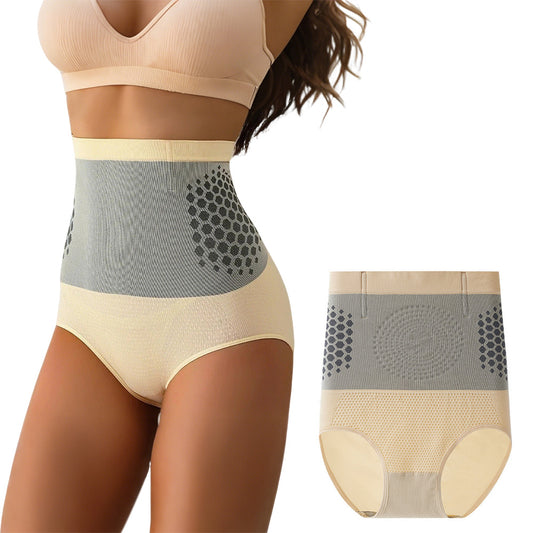 High Waist Shapewear Panty Seamless Postpartum Underwear-Beige