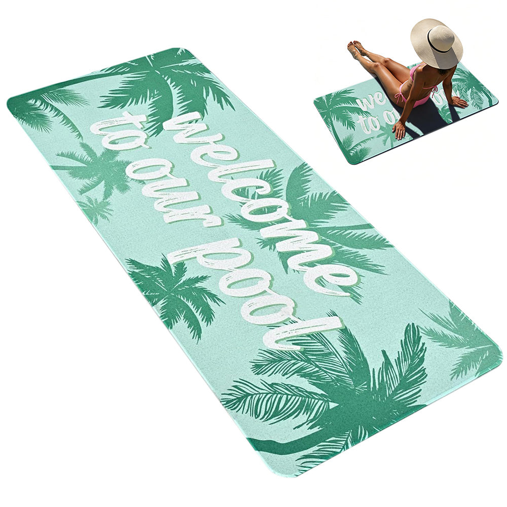 Summer Pool Floor Mat Non Slip Diatomite Mat for Outdoor Patio Beach