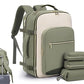 40L Travel Backpack for Men and Women Waterproof Carry On Bag with 3 Storage Pouches