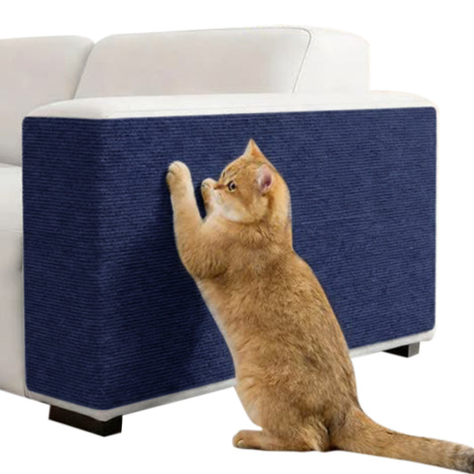 Strong Self-Adhesive Cat-Scratch Protector Furniture Guard Sticker for Sofa Wall Door-Dark Blue
