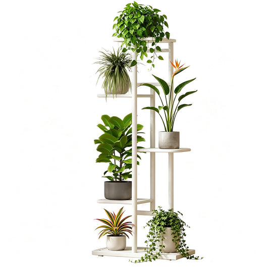 Five Tier Metal Plant Stand Indoor Balcony Shelf