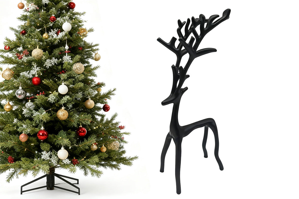 Christmas Reindeer Figurines Centerpieces Reindeer Decor for Coffee Table Fireplace