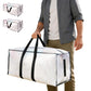 2X83L Moving Bag with Dual Zippers Handles Large Storage Bag for Home School