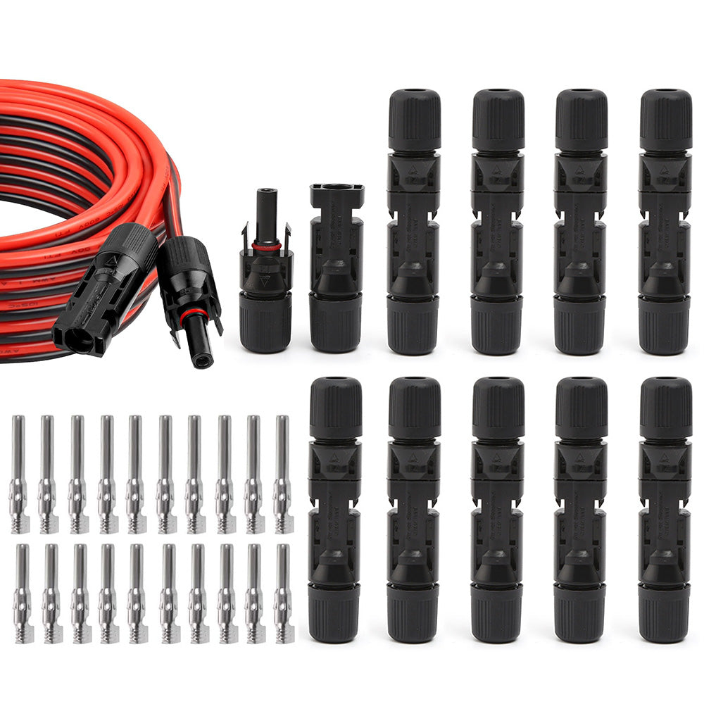 10 Sets Connector For MC4 Solar Panel 30A Plug Socket Male And Female