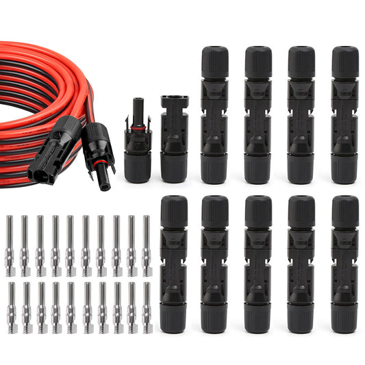 10 Sets Connector For MC4 Solar Panel 30A Plug Socket Male And Female