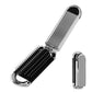 2Pcs Folding Hair Brush with Detachable Makeup Mirror Portable for Travel Student Office