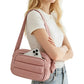 Crossbody Bag Lightweight Down-Feel Large Capacity for Commute Travel Sports