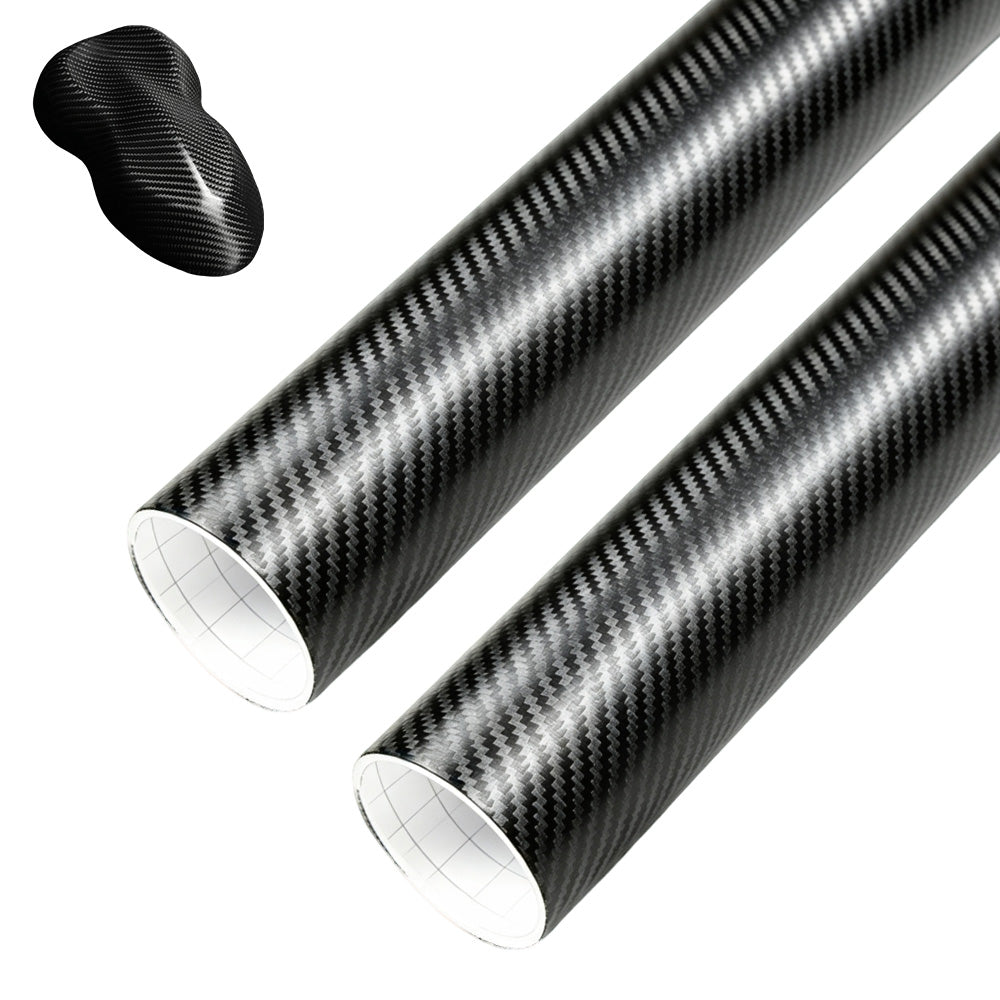 2X Self Adhesive Black PVC Car Color Change Vinyl Wrap Film Sticker-Style 1