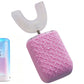 U-Shaped Automatic Electric Toothbrush with Sanitizing Cup-Pink