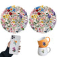50 Pcs Floral Transparent PET Stickers DIY Decals for Phone Case Cup Laptop