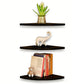 No-Drill Floating Corner Shelf Set for Wall Storage