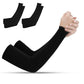 3 Pairs 40cm Straight Nylon Spandex Cooling Arm Sleeves without Thumb Holes