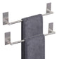 2XStainless Steel Self-Adhesive Towel Rack for Bathroom No Drilling Required