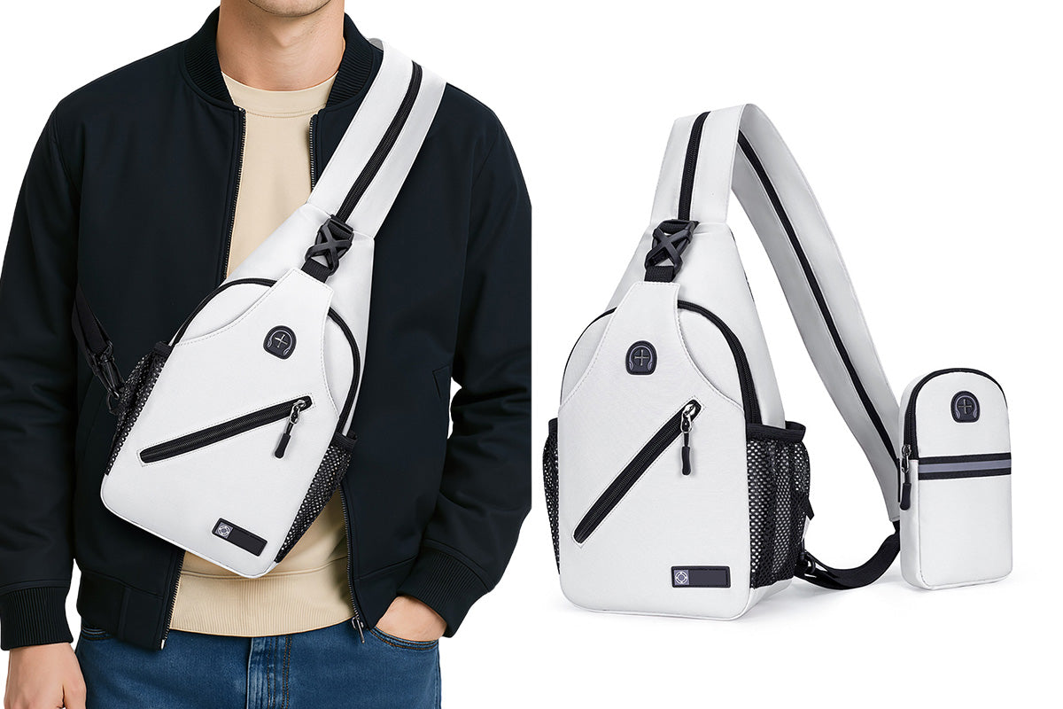 Travel Crossbody Chest Bag for Men and Women Adjustable Sling Backpack