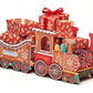 Santa Gift Train Christmas Cardboard Gift Box Present Holder Home Decoration