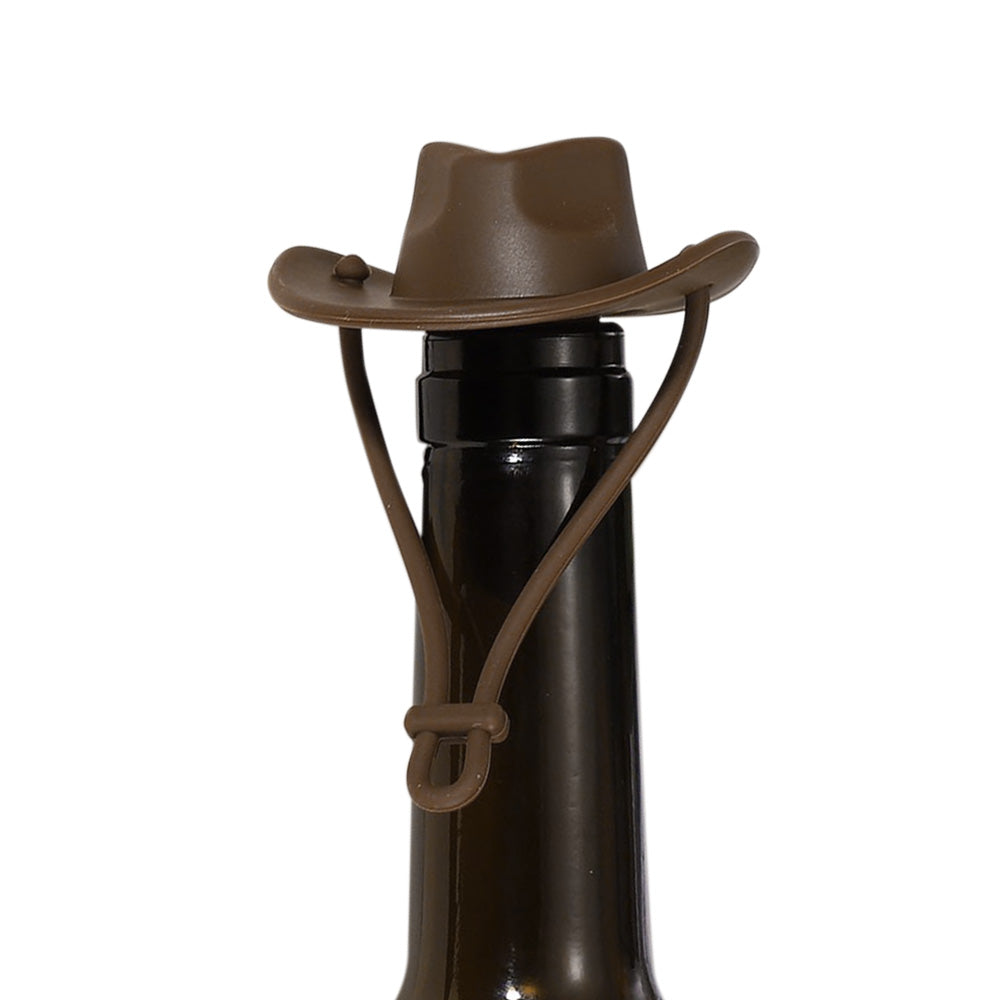 Western Cowboy Hat Silicone Wine Bottle Stopper Champagne Sealer