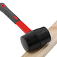 8oz Rubber Mallet Hammer Fiberglass Handle for Flooring Tent Stakes Woodworking