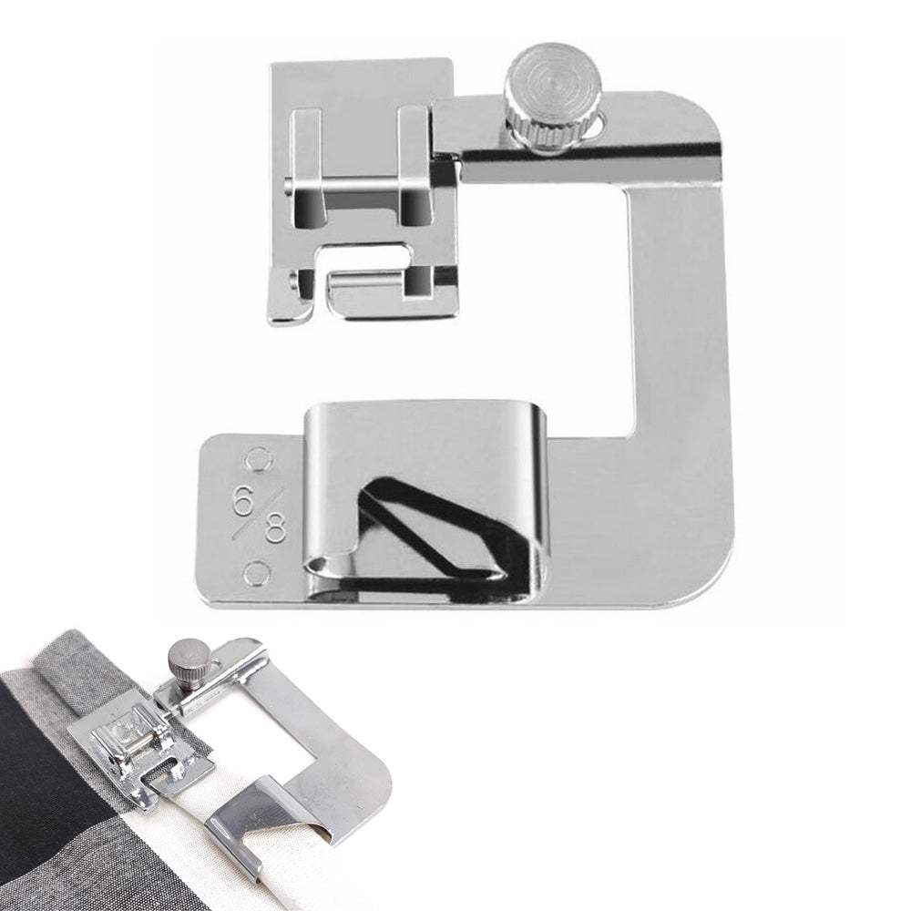 Rolled Hem Presser Foot Stainless Steel Sewing Machine Hemmer Foot