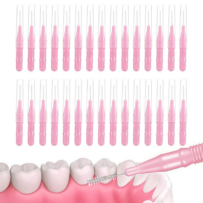 30 Pack Mini Cleaning Brushes for Braces Teeth Lashes and Brows