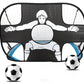 2-in-1 Portable Foldable Soccer Goal with Detachable Target