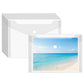 20Pcs Clear Horizontal Snap File Bags in C6 A5 A4 Sizes for Office