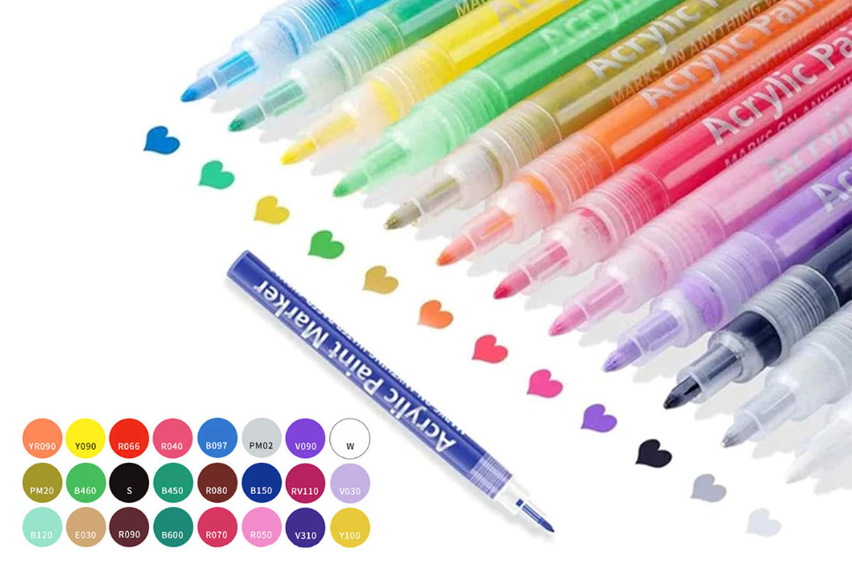 DIY Nail Art Paint Pen Set Quick Drying Acrylic Paint Markers Nail Dotting Drawing Pens for Manicure