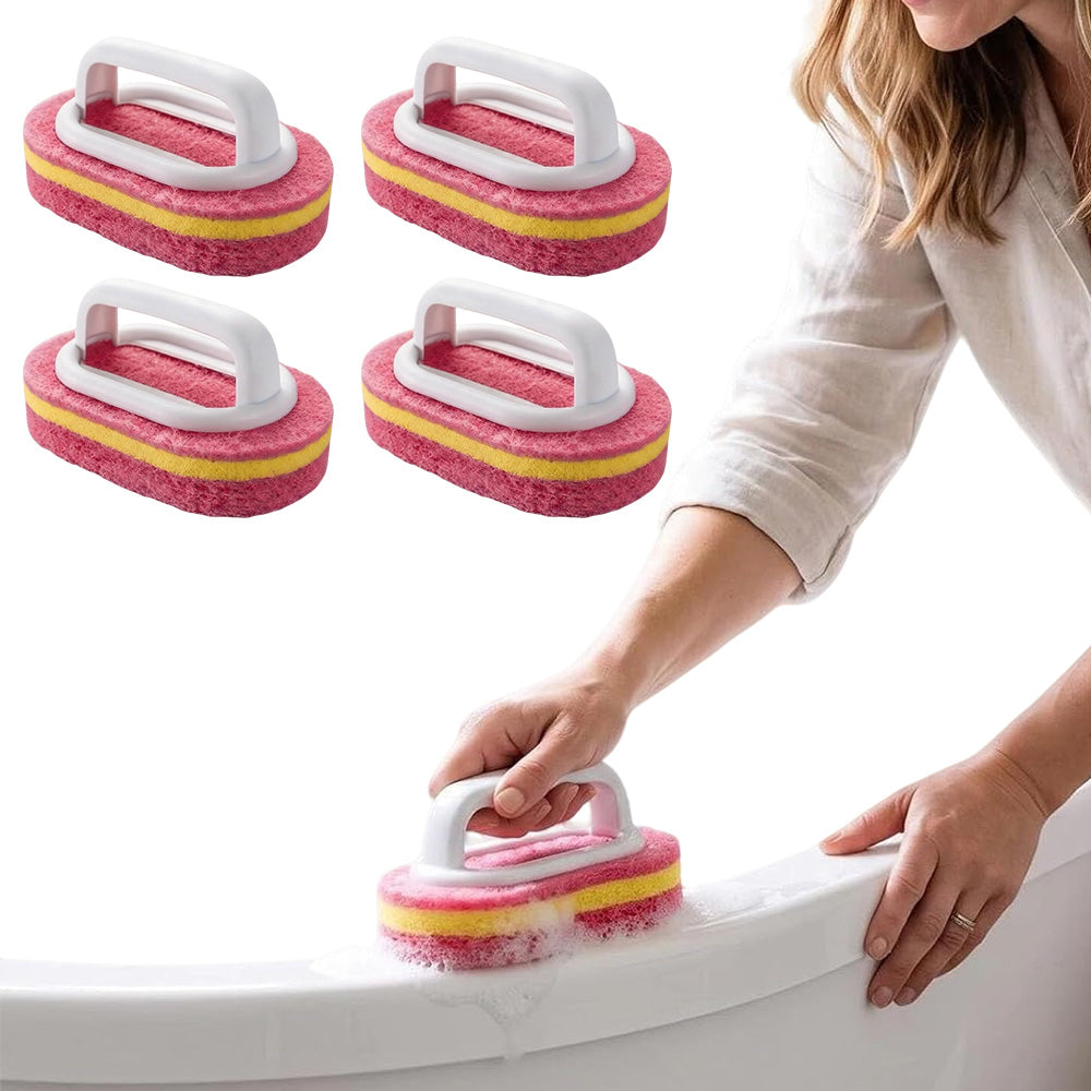 5 Piece Multi Layer Sponge Cleaning Brush Set for Kitchen and Bathroom