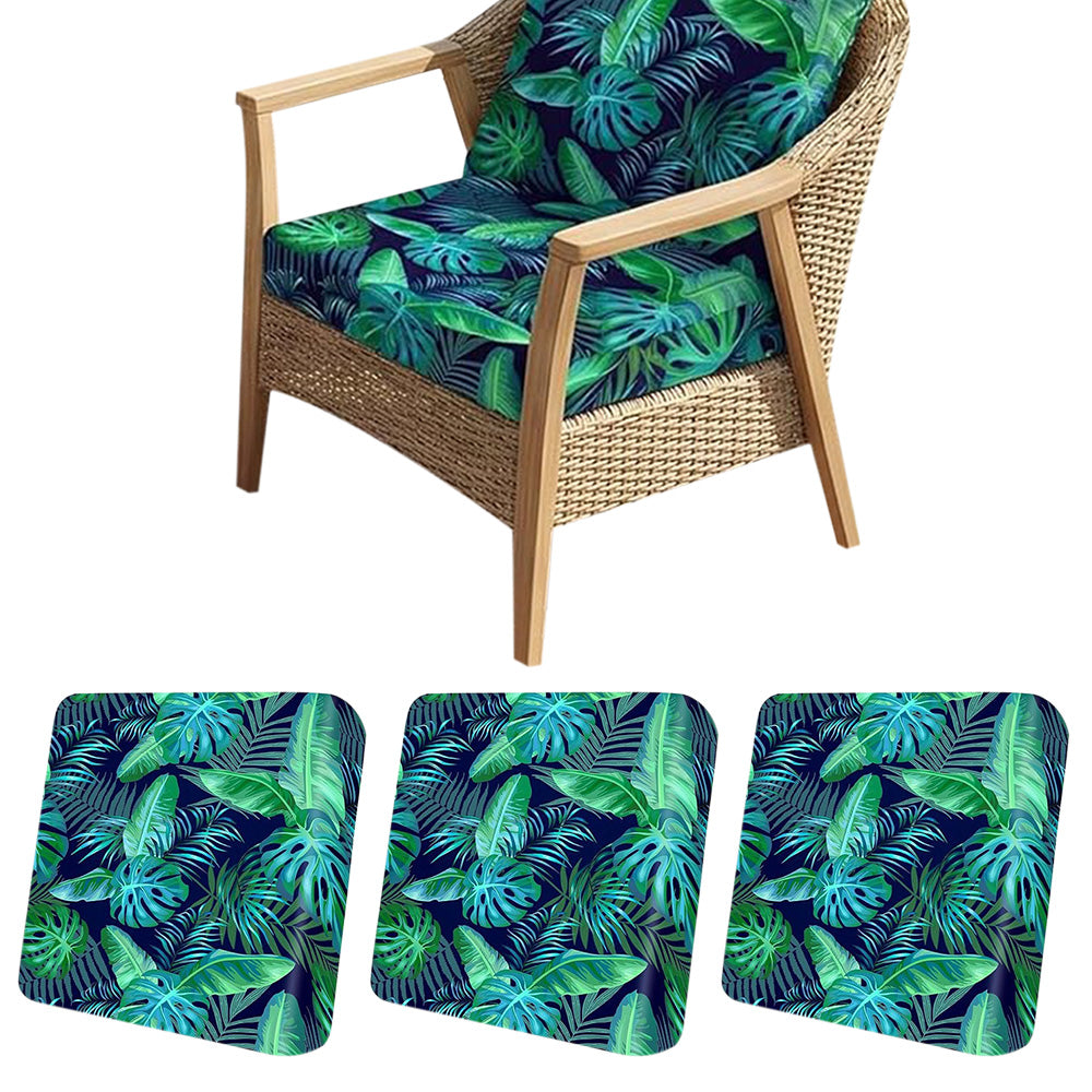 4Pcs Patio Cushion Covers Stretchable Outdoor Seat Cushion Covers for Furniture