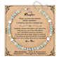 Gift for Women Moonstone Bracelet Amazonite Jasper Stainless Steel Bracelet