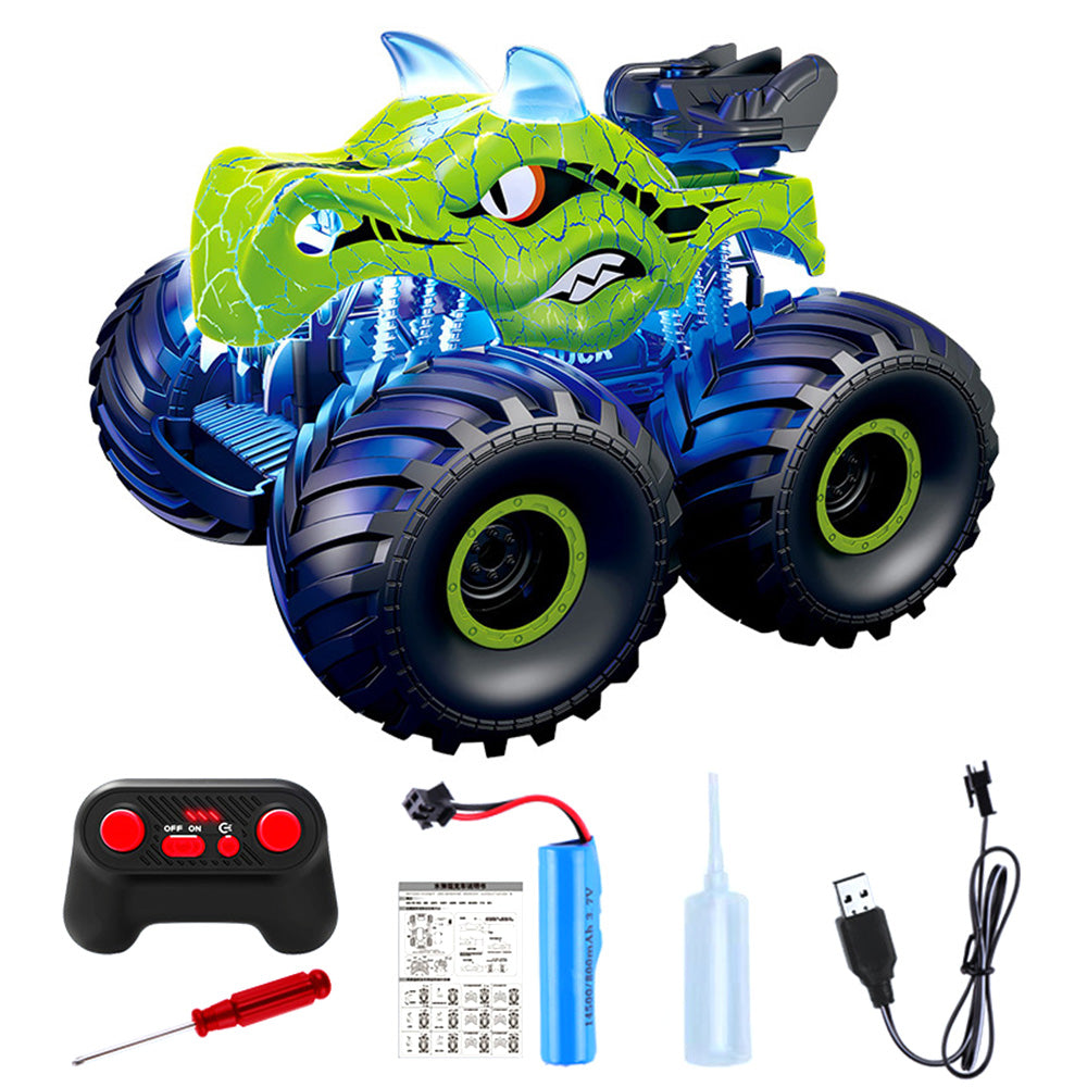 2.4G Remote Control Dinosaur Spray Off Road Truck with LED Lights