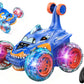 Remote Control Car 360-degree Rotating 4WD RC Stunt Twist Cars LED Lights