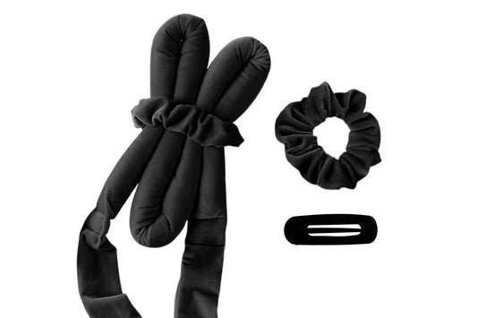 4PCS Heatless Hair Curler Set Overnight Heatless Curling Set With Scrunchies And Clip