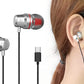 USB C Headphones Over Ear Hooks for iPhone 16 15 Pro Max Plus Samsung Galaxy S25