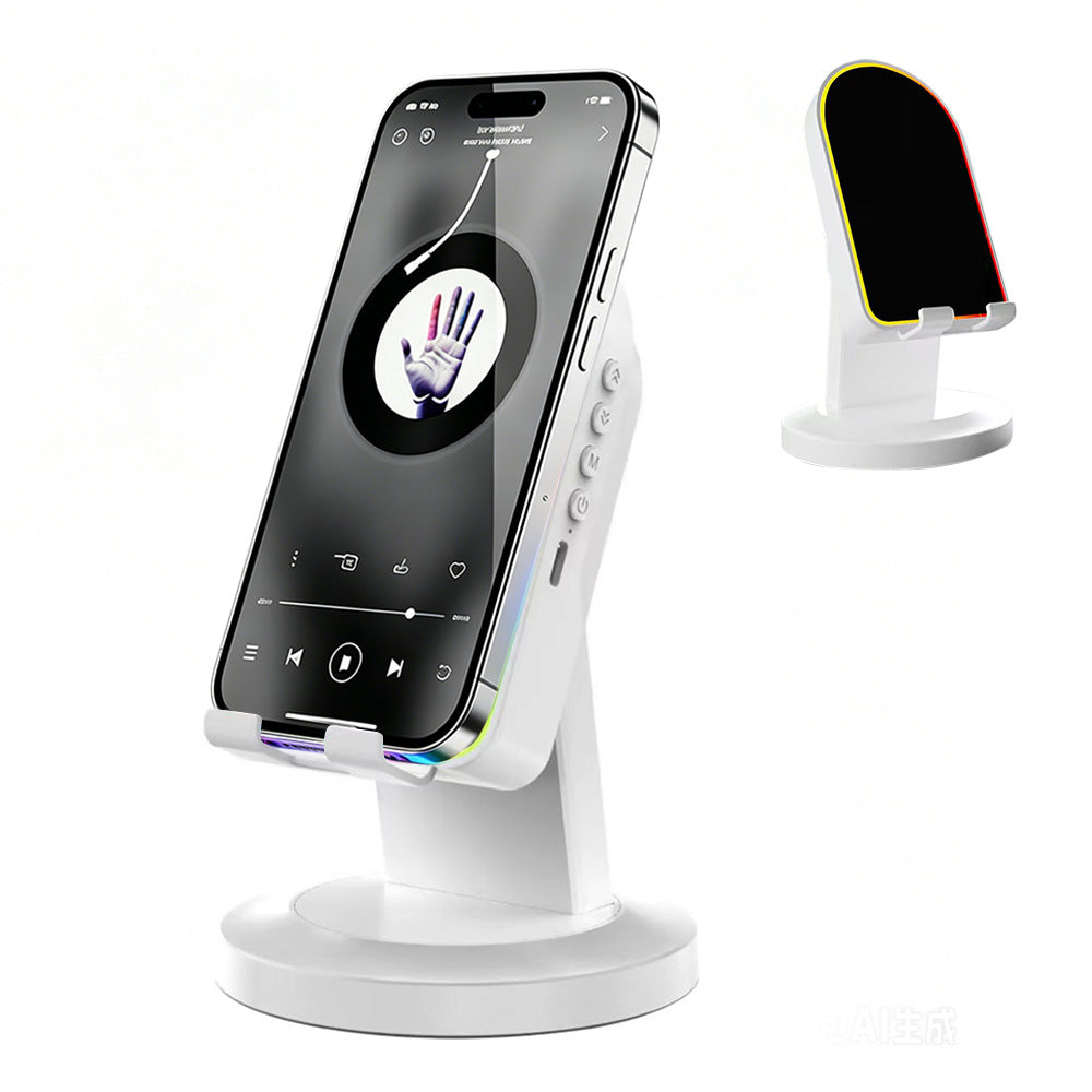 3-in-1 Wireless Induction Speaker with Phone Stand and Bluetooth 5.3 for Home Office