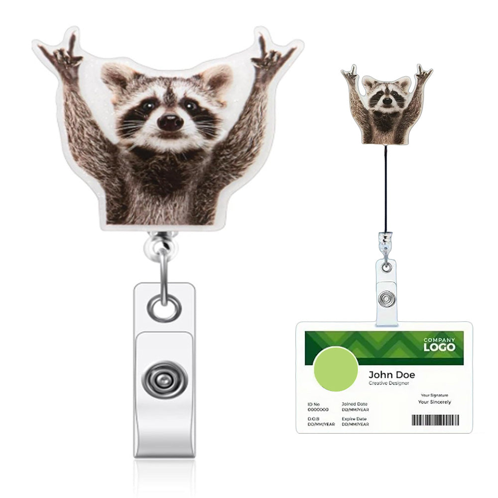 Retractable Badge Reel Cute Badge Clip for Students Staff Teacher