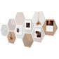 Hexagon Felt Bulletin Board Wall Panels Self Adhesive Pin Board