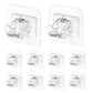 10 Pcs No Drill Curtain Rod Holder Self Adhesive Hook for Smooth Surface